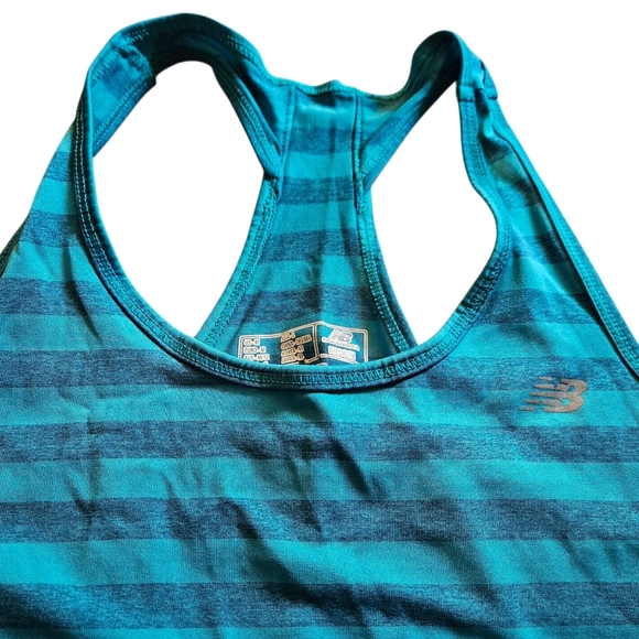New Balance 2p Set Striped Racerback Dry Active Tank Tops Gym Women Medium - Picture 4 of 10